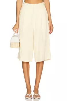 Шорты с высокой талией Hepburn Dl1961, wheat linen