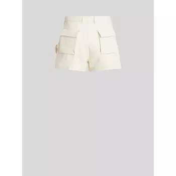 Шорты с высокой талией и множеством карманов Etro, белый