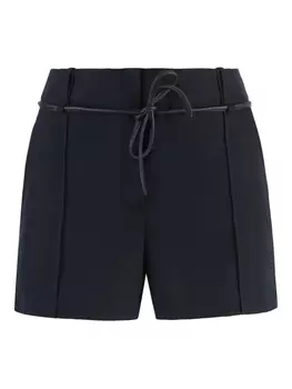 Шорты с высокой талией Yves Salomon, синий