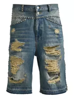 Шорты с заклепками BREATH, синий