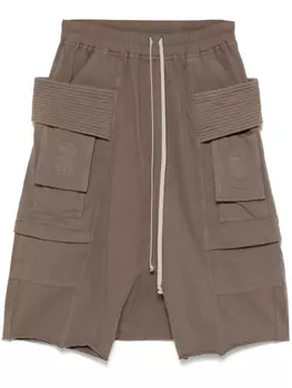 Шорты с заниженным шаговым швом Rick Owens DRKSHDW, коричневый