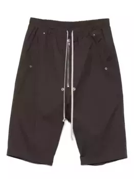 Шорты с застежкой-молнией на шнурке Rick Owens, коричневый