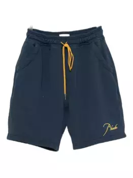 Шорты с завязками на карманах RHUDE, синий