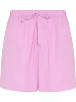 Шорты с завышенной талией и кулиской TEKLA, фиолетовый