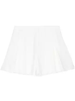 Шорты с завышенной талией и складками Lanvin, белый