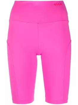 Шорты с завышенной талией MSGM, розовый