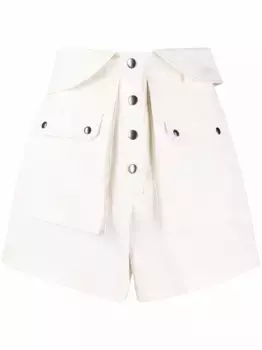 Шорты с завышенной талией Philosophy Di Lorenzo Serafini, белый