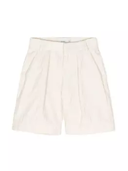 Шорты с жаккардовым логотипом FF Fendi Kids, нейтральный