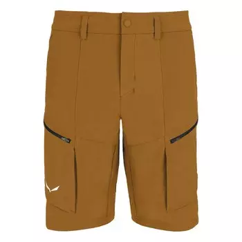 Шорты Salewa Puez Durastretch Cargo, коричневый