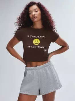 Шорты Savage X Fenty Weekender Terry, цвет Medium Heather Grey