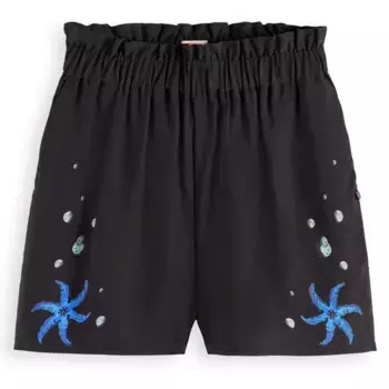 Шорты Scotch & Soda Printed Pull On, черный