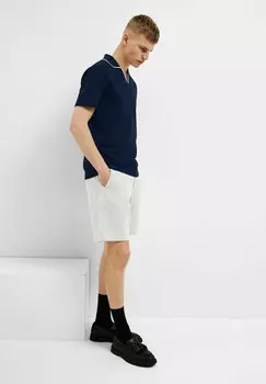 Шорты SEERSUCKER Selected Homme, цвет Mottled Dark Blue