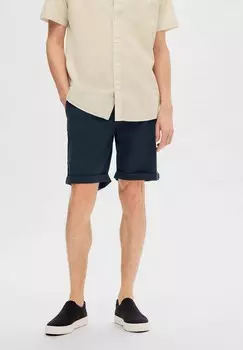 Шорты Selected Homme, цвет Mottled Dark Blue