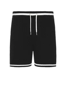 Шорты SER.O.YA Bruce Crochet Short, цвет Black & White