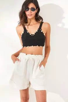 Шорты - Серый - Нормальная талия Olalook, серый