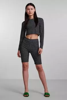 Шорты - Серый - Нормальная талия PIECES, серый