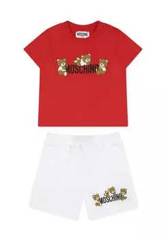 Шорты SET MOSCHINO, темно-красный