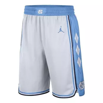 Шорты северная каролина tar heels реплика команда баскетбол шорты Air Jordan, белый