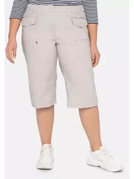 Шорты sheego Bermudas, бежевый