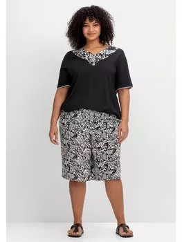 Шорты sheego Bermudas, черный