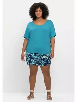 Шорты sheego, цвет marine bedruckt