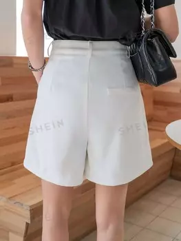 Шорты, широкие, плиссированные, без ремня Dazy, белый