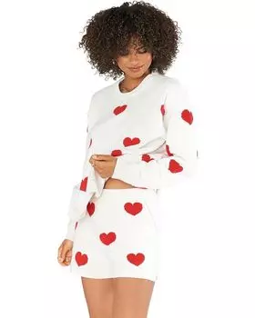 Шорты Show Me Your Mumu Boardwalk, цвет Tossed Heart Knit Red