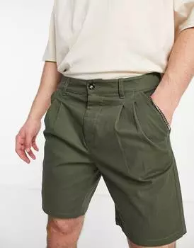 Шорты-сигареты чинос темно-хаки ASOS DESIGN