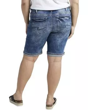 Шорты Silver Jeans Co. Plus Size Elyse Bermuda W53012EAF237, индиго