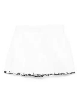 Шорты Simonetta с вышитым логотипом, белый