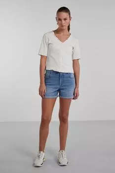 Шорты – синие – нормальная талия PIECES, синий