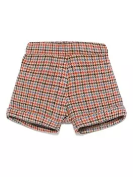 Шорты Siola с узором «гусиная лапка», серый