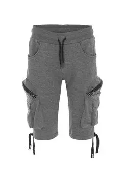 Шорты СК225 в спортивном стиле CIPO & BAXX, антрацит