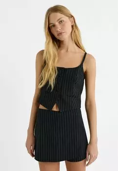 Шорты SKORT IN OPTIK Stradivarius, цвет dark blue