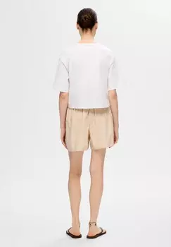 Шорты SLFMELLI Selected, кремовый