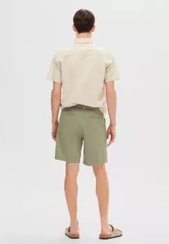 Шорты Slhregular Bill Flex Selected, оливковый