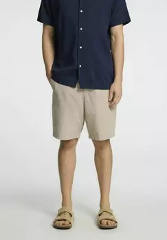 Шорты SLHREGULAR KARL SEERSUCKER Selected Homme, бежевый