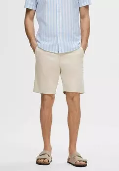 Шорты SLHSLIM MILES FLEX Selected Homme, светло-серый
