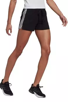Шорты Slim Essentials с 3 полосками Adidas, черный