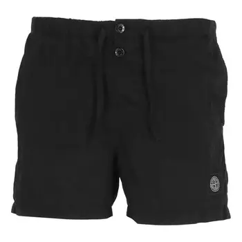 Шорты slogo patch drawstring swim shorts 'black' Stone Island, черный