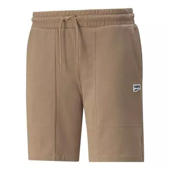 Шорты small logo shorts 'brown' Puma, коричневый
