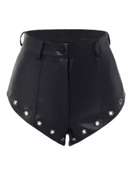 Шорты со шнуровкой и люверсами Lika, черный