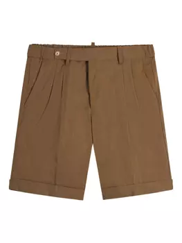 Шорты со складками GAZZARRINI X MICHELE FRANZESE, коричневый