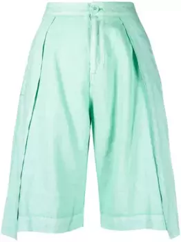 Шорты со складками Henrik Vibskov, зеленый
