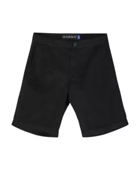Шорты со складками и отворотами Gabba, черный