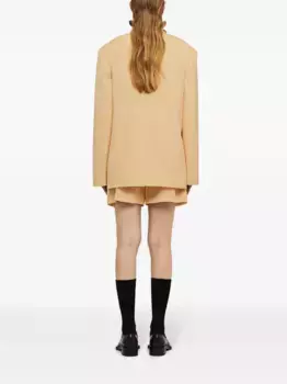 Шорты со складками JIL SANDER, оранжевый