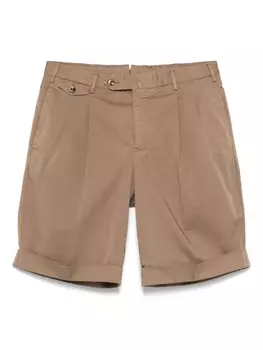 Шорты со складками PT Torino, коричневый