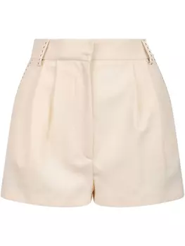 Шорты со складками спереди Elisabetta Franchi, нейтральный
