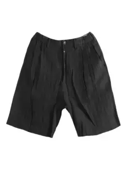 Шорты со складками Ziggy Chen, черный