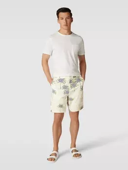 Шорты со сплошным узором BOSS, молочный